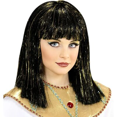 Parrucca Cleopatra di Widmann - Accessorio per costume nero-dorato Parrucca Cleopatra di Widmann - Accessorio per costume nero-dorato