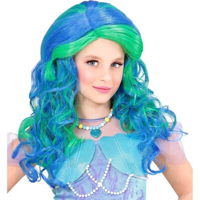 Widmann Kinder Zeemeermin Witte - Turquoise, Blauw, Krullend - Kinderkostuum Widmann Kinder Zeemeermin Witte - Turquoise, Blauw, Krullend - Kinderkostuum