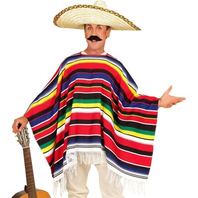 e-Carnavalskleding.nl Carlos Multicolor Mexicaans Poncho - Poncho e-Carnavalskleding.nl Carlos Multicolor Mexicaans Poncho - Poncho
