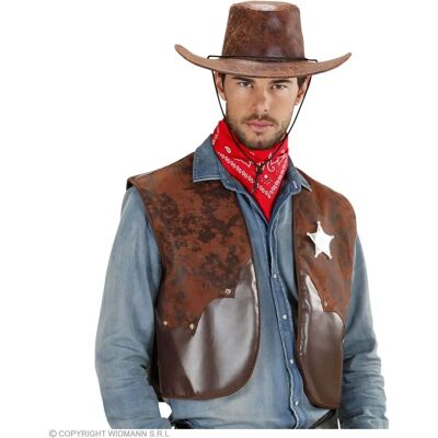 Gilet de cowboy Widmann - Marron - Costumes Gilet de cowboy Widmann - Marron - Costumes