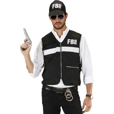 Widmann FBI Adult Costume - Black - Costume Widmann FBI Adult Costume - Black - Costume