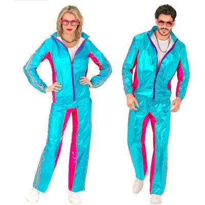 Nieznany niebiesko-metalczy dres treningowy dla dorosłych Nieznany niebiesko-metalczy dres treningowy dla dorosłych