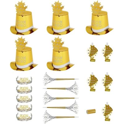 Widmann Party Kit Buon Anno Oro - Party Kit for 10 Widmann Party Kit Buon Anno Oro - Party Kit for 10