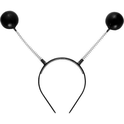 Serre-tête noir Widmann avec antennes colorées - Accessoire de costume Serre-tête noir Widmann avec antennes colorées - Accessoire de costume