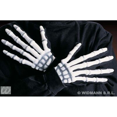 Luvas de esqueleto WIDMANN 8413F - Fantasia Luvas de esqueleto WIDMANN 8413F - Fantasia