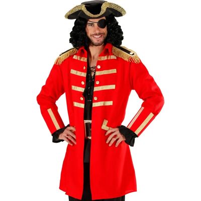 Widmann Pirate Captain Costume - Red Jacket & Hat Widmann Pirate Captain Costume - Red Jacket & Hat