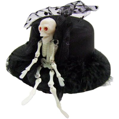 Mini filt-hatt med skelett - Hattar Mini filt-hatt med skelett - Hattar