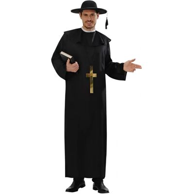 Widmann Black Priest Costume - Size M Widmann Black Priest Costume - Size M