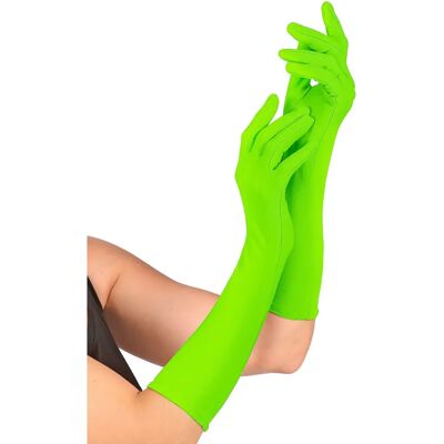 Gants longs verts néon My Other Me - Accessoires pour adultes Gants longs verts néon My Other Me - Accessoires pour adultes