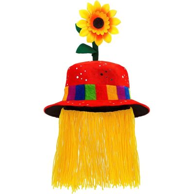 Chapeau de clown amusant avec cheveux - Cirque Unisexe - Publicité Chapeau de clown amusant avec cheveux - Cirque Unisexe - Publicité