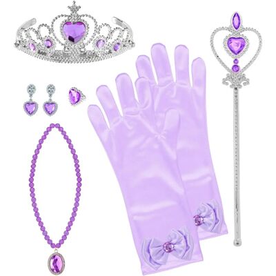 Set principessa Widmann 6 pezzi viola - Costumi Set principessa Widmann 6 pezzi viola - Costumi