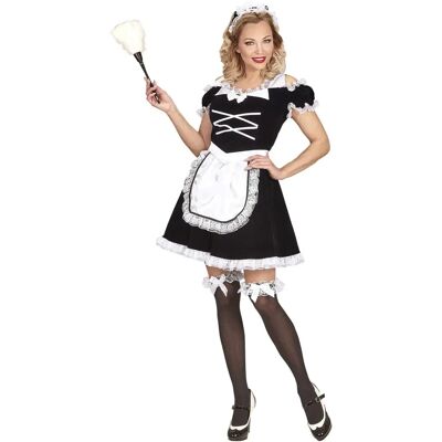 e-Carnavalskleding.nl Elegant hemmahustru-kostym - Svart/Vit - Kostym e-Carnavalskleding.nl Elegant hemmahustru-kostym - Svart/Vit - Kostym