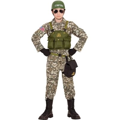 Kostium dla dzieci Navy Soldat od Widmann - Beżowo-zielony - Halloween i Karnawał Kostium dla dzieci Navy Soldat od Widmann - Beżowo-zielony - Halloween i Karnawał