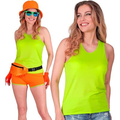 Widmann Modèle - Débardeur Vert Néon - XXL Widmann Modèle - Débardeur Vert Néon - XXL