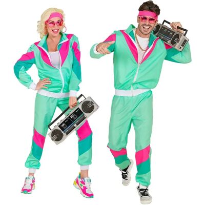 e-Carnavalskleding.nl Survêtement vert style années 80 - Tracksuit e-Carnavalskleding.nl Survêtement vert style années 80 - Tracksuit