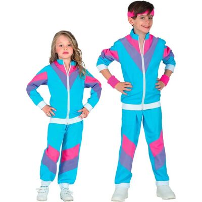 Ensemble de training enfant années 80 - Costume bleu Ensemble de training enfant années 80 - Costume bleu