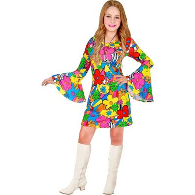 Vestido Hippie Happy Flowers de Widmann para niñas Bunt 128 - Disfraz Vestido Hippie Happy Flowers de Widmann para niñas Bunt 128 - Disfraz