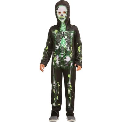 Grünes Skelett-Kostüm für Kinder - Halloween & Karneval Grünes Skelett-Kostüm für Kinder - Halloween & Karneval