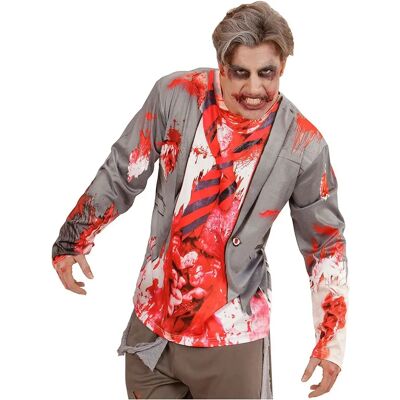 Widmann Blutiges Gray Zombie-Shirt XL - Zombie-Kostüm Widmann Blutiges Gray Zombie-Shirt XL - Zombie-Kostüm