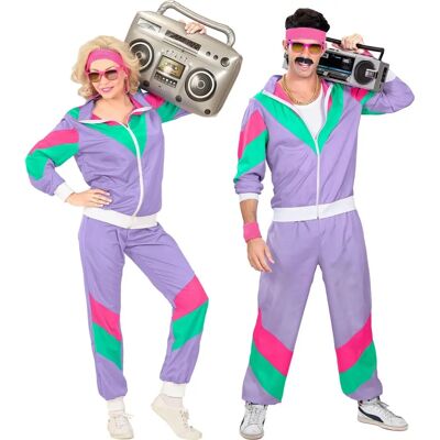 Conjunto de treino lavanda unissex dos anos 80 - Roupa Conjunto de treino lavanda unissex dos anos 80 - Roupa