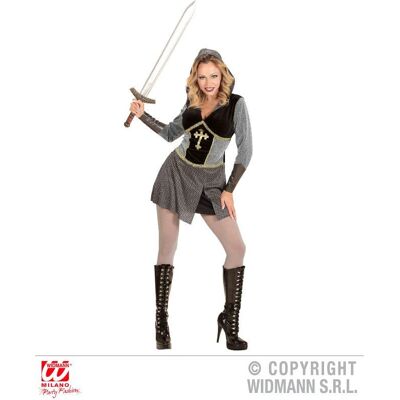 Widmann Medieval Knight Costume - Chainmail Look - Gray - Costumes for Women & Girls Widmann Medieval Knight Costume - Chainmail Look - Gray - Costumes for Women & Girls