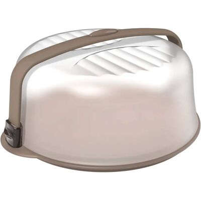Contenedor portátil para pasteles Biesse - Gris 37x37x16 cm Contenedor portátil para pasteles Biesse - Gris 37x37x16 cm