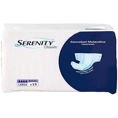 Pannolone Serenity Classic per Incontinenza Pesante - Large Pannolone Serenity Classic per Incontinenza Pesante - Large