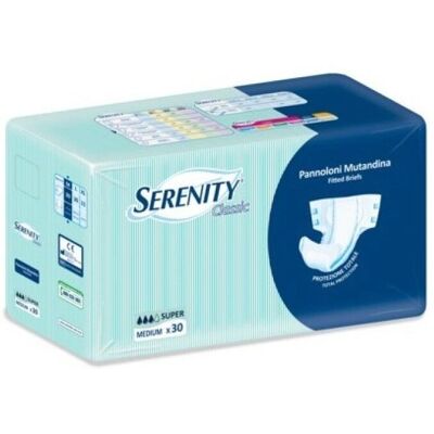 Pannolone Incontinenza Adulto Serenity Spa - Taglia Media - 30 Pezzi Pannolone Incontinenza Adulto Serenity Spa - Taglia Media - 30 Pezzi