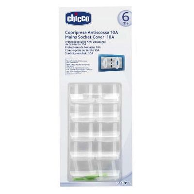 Chicco Traslucido 10 pezzi - Copri prese elettriche Chicco Traslucido 10 pezzi - Copri prese elettriche