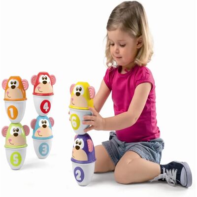 Conjunto de Boliche Chicco - Habilidades Motoras e Criatividade Conjunto de Boliche Chicco - Habilidades Motoras e Criatividade