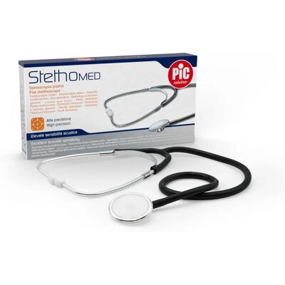 Stéthoscope en aluminium Pic - Diaphragme, tube en Y, Chrome - Dispositif médical - Publicité Stéthoscope en aluminium Pic - Diaphragme, tube en Y, Chrome - Dispositif médical - Publicité