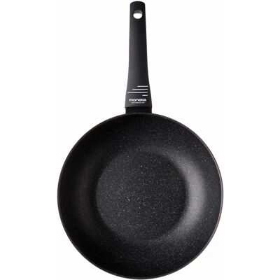 Poêle Wok Moneta Zeus 2.0 - 28cm, Rouge, Induction, Italie Poêle Wok Moneta Zeus 2.0 - 28cm, Rouge, Induction, Italie
