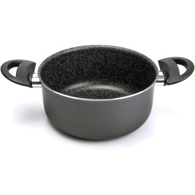 ALLUFLON Tradition Italien Kasserolle, Aluminium, schwarz, 16 cm ALLUFLON Tradition Italien Kasserolle, Aluminium, schwarz, 16 cm