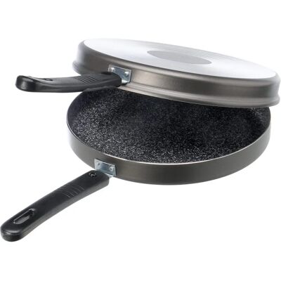 Panela Tradicional Itália Alluflon - 26cm, Preta, Apta para forno Panela Tradicional Itália Alluflon - 26cm, Preta, Apta para forno