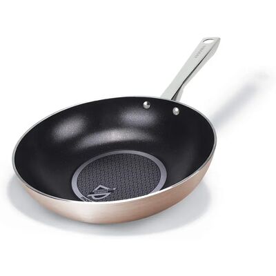 Wok Moneta Diamant Rose Or 28 cm - Wok Wok Moneta Diamant Rose Or 28 cm - Wok