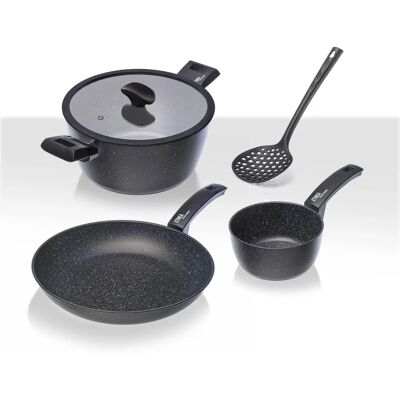 Ensemble de Casseroles Moneta Etnea 5 Pièces - Ustensiles de Cuisine Ensemble de Casseroles Moneta Etnea 5 Pièces - Ustensiles de Cuisine