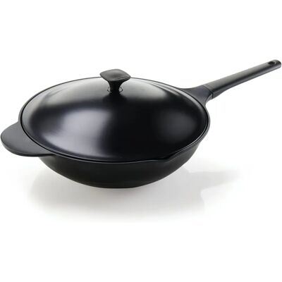 Moneta Lirica Wok Antiadhésif - 32cm - Noir - Ustensiles de Cuisine Moneta Lirica Wok Antiadhésif - 32cm - Noir - Ustensiles de Cuisine
