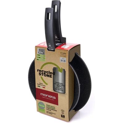 Set di 2 padelle Moneta Recy Light - Con rivestimento antiaderente effetto pietra Set di 2 padelle Moneta Recy Light - Con rivestimento antiaderente effetto pietra