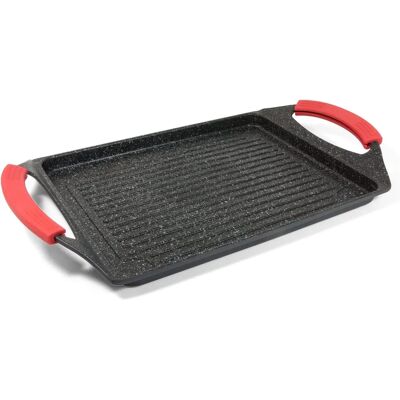 Moneta Progrill - Grill rectangulaire induction, 35x22 cm, Noir - Publicité Moneta Progrill - Grill rectangulaire induction, 35x22 cm, Noir - Publicité
