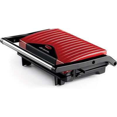 Ariete Vermelho grelhador elétrico fino para panini - Sandwich Maker Ariete Vermelho grelhador elétrico fino para panini - Sandwich Maker