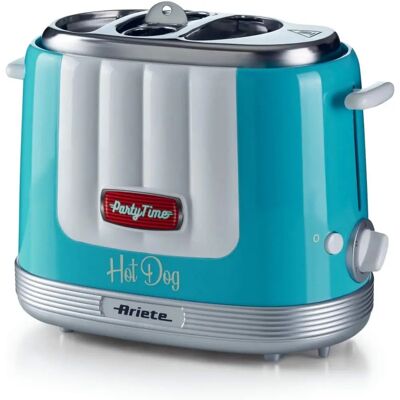 Ariete 0206/01 Τοστιέρα για Hot Dog - 650W - Γαλάζιο - Φορητό Μαγειρικό Εργαλείο Ariete 0206/01 Τοστιέρα για Hot Dog - 650W - Γαλάζιο - Φορητό Μαγειρικό Εργαλείο