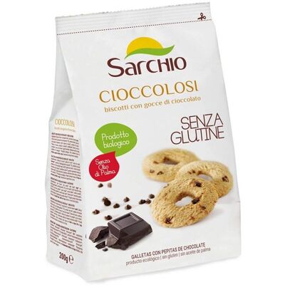Biscotti Bio Senza Glutine con Gocce di Cioccolato - Biscotti Biscotti Bio Senza Glutine con Gocce di Cioccolato - Biscotti