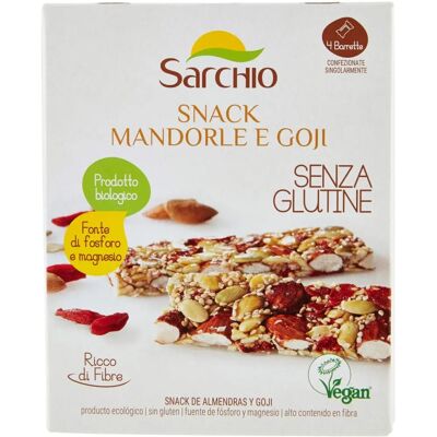 Barre di Mandorle e Goji Biologiche - Senza Glutine Proteine Barre di Mandorle e Goji Biologiche - Senza Glutine Proteine