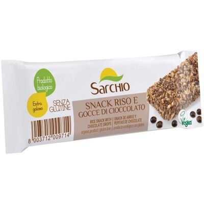 Snack di Riso e Gocce di Cioccolato Sarchio - 80g Snack di Riso e Gocce di Cioccolato Sarchio - 80g