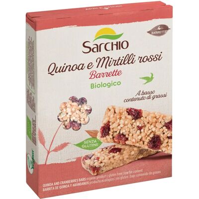 Barretta snack biologica quinoa e mirtilli rossi - Senza glutine Barretta snack biologica quinoa e mirtilli rossi - Senza glutine