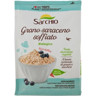Sarchio Grano saraceno soffiato biologico - Snack di cereali Sarchio Grano saraceno soffiato biologico - Snack di cereali