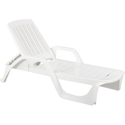 COSMA - Verstellbares Outdoor-Liegestuhl mit Rädern - Zanzibar-Modell COSMA - Verstellbares Outdoor-Liegestuhl mit Rädern - Zanzibar-Modell
