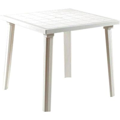 Giardini del Re Tavolo in Resina Bianca 80x80 - Tavolo Giardini del Re Tavolo in Resina Bianca 80x80 - Tavolo