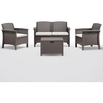 GARDENESS Puutarhasohva 4 istuttava Rattan - Tanssi GARDENESS Puutarhasohva 4 istuttava Rattan - Tanssi