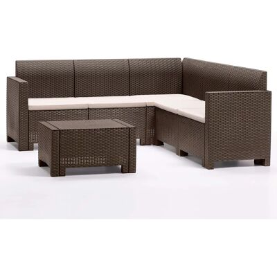 Altri - Garten- und Indoor-Rattan-Effekt Lounge-Set - Gartenausstattung Altri - Garten- und Indoor-Rattan-Effekt Lounge-Set - Gartenausstattung